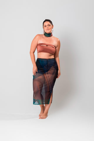 Saia Midi Tule Herself & Boa Forma Tamanho 34/36