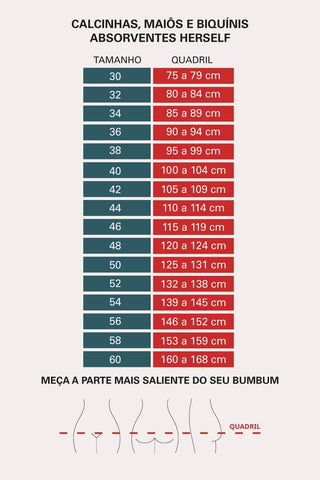 Calcinha de Biquíni Absorvente Catarina