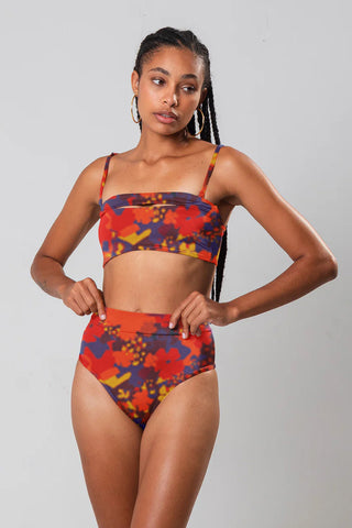 Conjunto Top Tomara Que Caia Mais Biquíni Cintura Alta