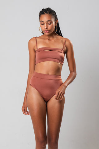 Conjunto Top Tomara Que Caia Mais Biquíni Cintura Alta
