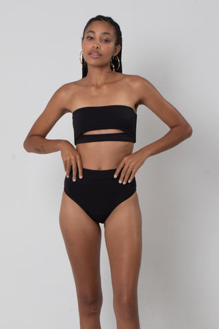 Conjunto Top Tomara Que Caia Mais Biquíni Cintura Alta