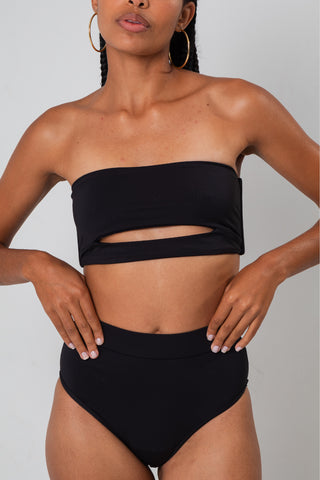 Conjunto Top Tomara Que Caia Mais Biquíni Cintura Alta