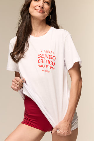 Camiseta Meu Senso Critico Não é TPM
