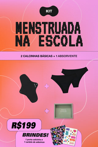 Kit Menstruada na Escola