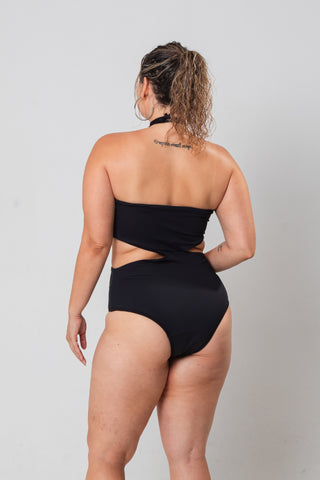 Maiô Absorvente Frente Única com Recorte Herself & Boa Forma Plus Size