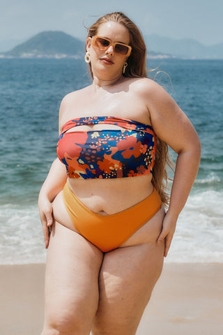 Calcinha de Biquíni Absorvente Básica Herself & Boa Forma Mango - Tamanho 46