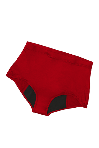 Shortinho Absorvente Vermelho - Tamanho 52