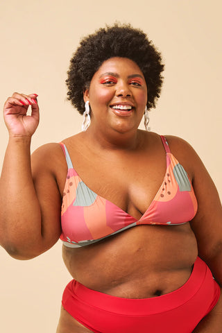 Calcinha de Biquíni Absorvente Cintura Alta Plus Size